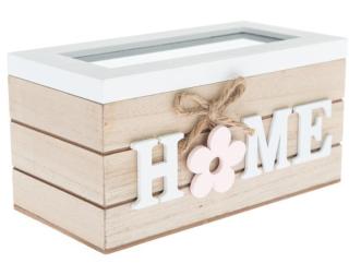 Krabička Home, dřevěná
