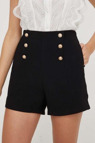 Kraťasy Answear Lab dámské, černá barva, hladké, high waist