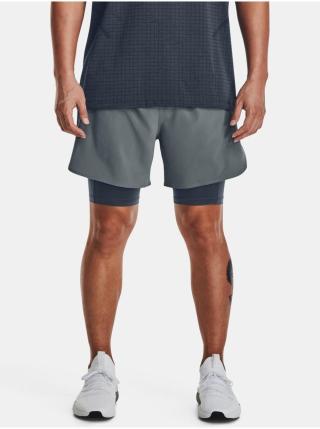 Kraťasy Under Armour UA Peak Woven 2in1 Sts-GRY