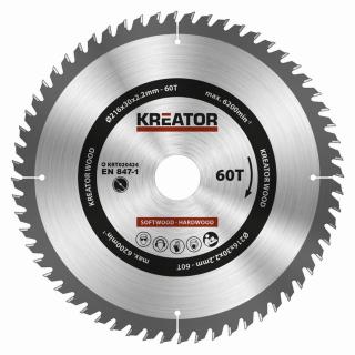 Kreator Krt020424 Pilový kotouč na dřevo 216mm 60T