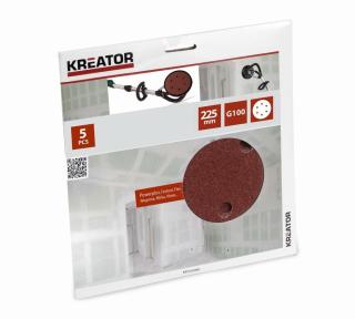 Kreator Krt232006 5ks Brusný kotouč 225mm G100