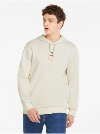 Krémová pánská mikina s kapucí Puma Better Hoodie