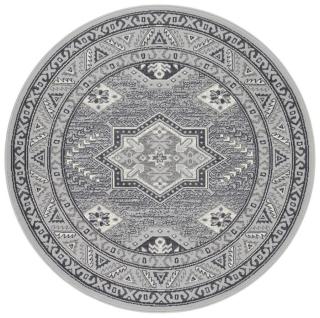 Kruhový koberec Mirkan 104101 Stone-grey-160x160  kruh