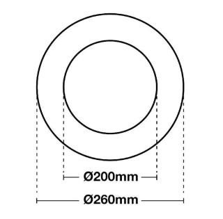 Krycí kroužek pro SLC Shift Rehab Ring 200-260 RAL9016 - TLG