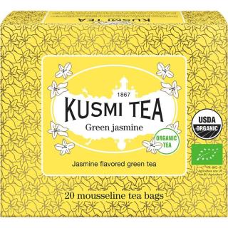 Kusmi Tea Green Jasmine porcovaný čaj v BIO kvalitě 20 ks