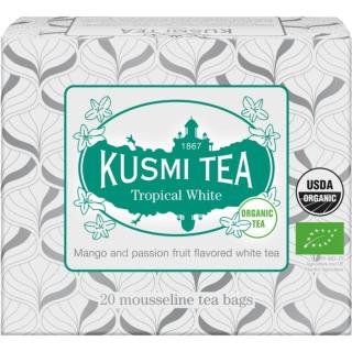 Kusmi Tea Tropical White porcovaný čaj v BIO kvalitě 20 ks