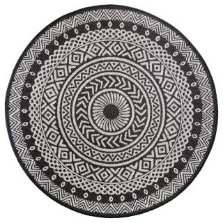 Kusový koberec Jaffa 105212 Black Cream kruh-160x160  kruh