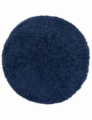 Kusový koberec SHAGGY JUST tmavě modrá Ø 67 cm Multidecor