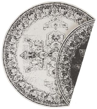 Kusový koberec Twin Supreme 104137 Black/Cream kruh-200x200  kruh