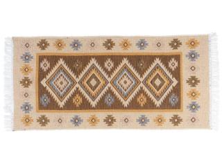 Kusový oboustranný vzorovaný koberec KILIM - ROMBY medová více rozměrů Multidecor Rozměr: 80x150 cm
