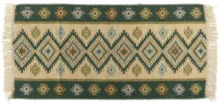 Kusový oboustranný vzorovaný koberec KILIM - ROMBY zelená více rozměrů Multidecor Rozměr: 80x150 cm