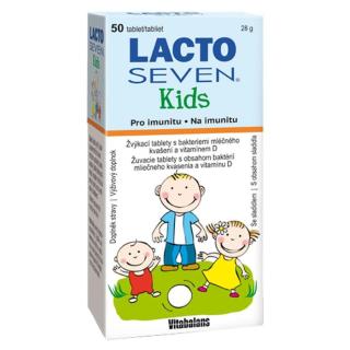 LACTOSEVEN Kids 50 tablet, poškozený obal