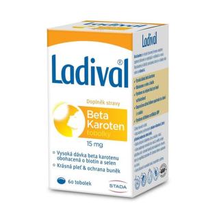 LADIVAL BETA KAROTEN 15 mg 60 tobolek