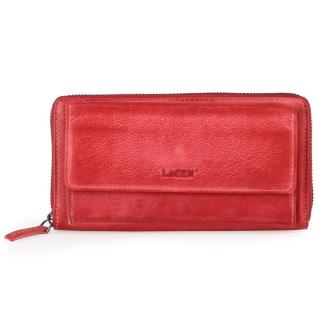 Lagen Dámská kožená peněženka 786-017 - červená