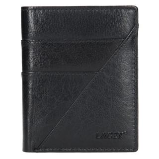 Lagen Pánská peněženka kožená 9176 Černá