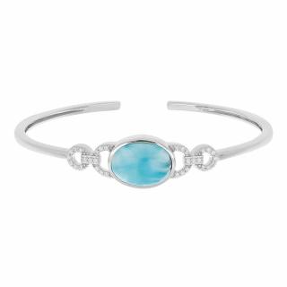 Larimar náramek stříbro Ag 925 VBN056043 - 11,5 g