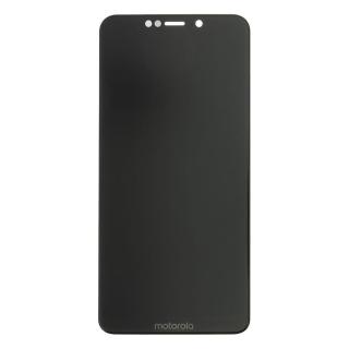 LCD + dotyk + přední kryt pro Motorola G7 Power, black