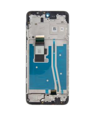 LCD + dotyk + přední kryt pro Motorola Moto G53, black