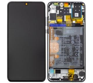 LCD + dotyk + rámeček + baterie pro Huawei P30 Lite, black