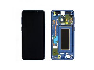 LCD + dotyk + rámeček pro Samsung Galaxy S9, coral blue