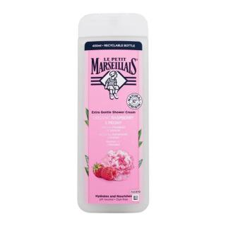 Le Petit Marseillais Extra Gentle Shower Cream Organic Raspberry & Peony 400 ml sprchový krém pro ženy