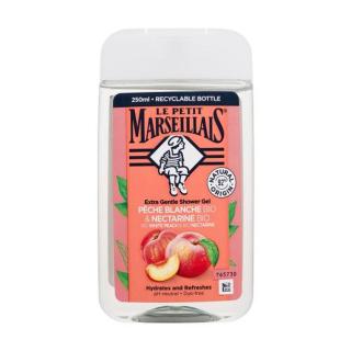 Le Petit Marseillais Extra Gentle Shower Gel Organic White Peach & Organic Nectarine 250 ml sprchový gel pro ženy