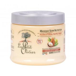 Le Petit Olivier Olive, Shea, Argan Oils Nutrition 330 ml maska na vlasy pro ženy na poškozené vlasy; na suché vlasy
