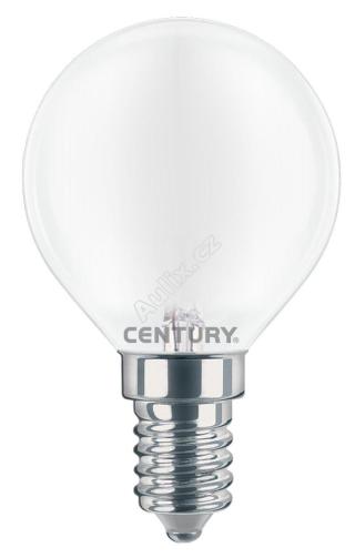 LED FILAMENT MINI GLOBE SATEN 6W E14 3000K 806Lm 360d 45x80mm IP20 - CENTURY