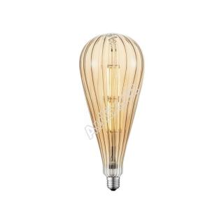 LED Filament, vintage, jantar, E27, průměr 12,5cm 3000K - LEUCHTEN DIREKT