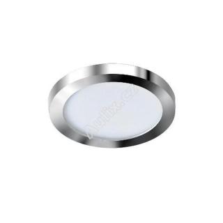 LED Stropní zápustné bodové svítidlo Azzardo Slim 9 Round 4000K IP44 chrome AZ2862 6W 500lm 4000K IP44 9cm kulaté chromové - AZZARDO