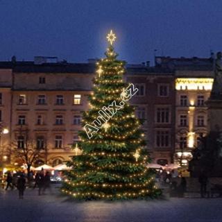 LED světelná sada na stromy vysoké 6-8m, teplá bílá s dekory EFD15WS2