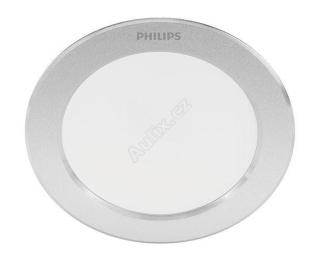 LED Zapuštěné bodové svítidlo Philips DIAMOND CUT DL251 8718699778057 3,5W 300lm2700K IP20 9,5cm stříbrné - PHILIPS