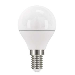 LED žárovka Emos ZQ1221, E14, 6W, kulatá, čirá, neutrální bílá