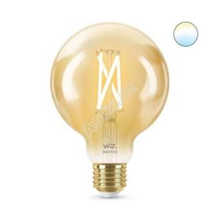 LED Žárovka WiZ Tunable White Filament Amber 8718699786793 E27 G95 6,7-50W 640lm 2000-5000K, stmívatelná - PHILIPS