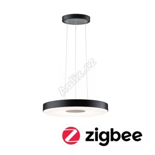 LED závěsné svítidlo Smart Home Zigbee Puric Pane 2700K / 11 / 1x7W černá/šedá stmívatelné - PAULMANN