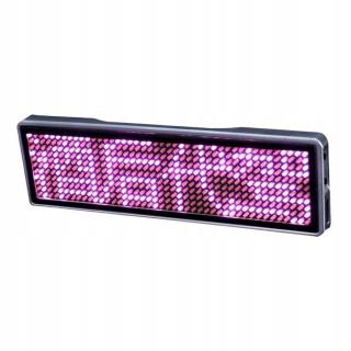 Led znamení Signage Led Jméno Zpráva Tag Matrix Pink