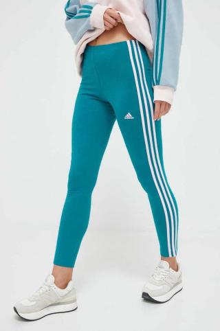 Legíny adidas dámské, zelená barva, s aplikací