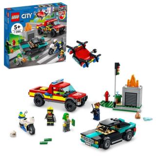 LEGO City 60319 Hasiči a policejní honička - rozbaleno