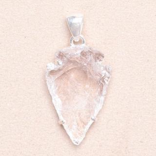 Lemurský krystal přívěsek stříbro Ag 925 P215 - 3 cm, 6 g