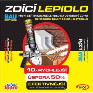 Lepidlo zdící BAU EXPRESS, 875 ml, SILCOFOAM