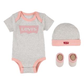 Levi's®Set body s čepičkou a botami šedý