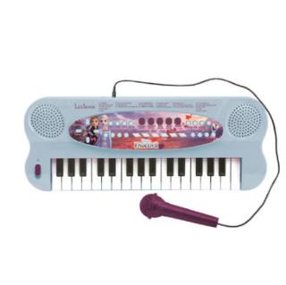 LEXIBOOK Disney Ice Queen 2 - 32klávesové piano s mikrofonem pro zpěv