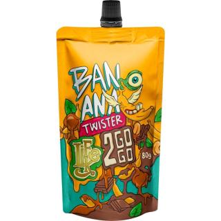 LifeLike Twister Banana Caramel Choco ořechová pomazánka 80 g