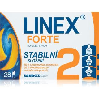 Linex Forte stabilní složení doplněk stravy s probiotiky 28 cps