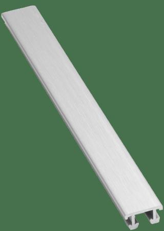 Lišta dekorační Havos hliník kartáčovaný elox stříbrná, délka 250 cm, výška 6,5 mm, šířka 12,5 mm, LALEXO12K
