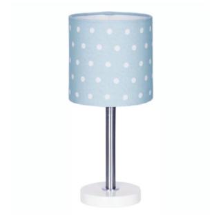 LIVONE stolní lampa Happy Style pro děti DOTS modrá / bílá