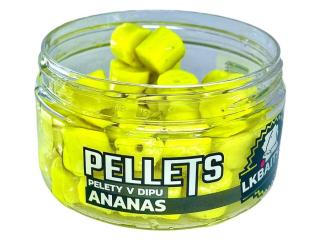 LK Baits Pelety v dipu Ananas 60g