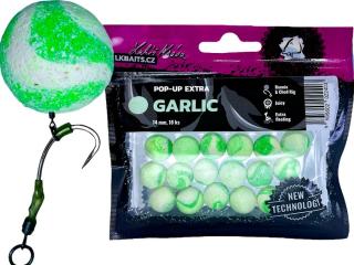 Lk baits plovoucí boilie pop-up extra garlic - 18 mm 14 ks