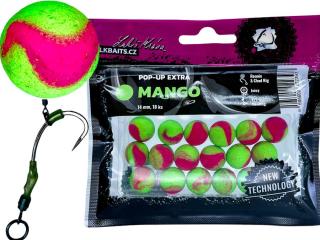 Lk baits plovoucí boilie pop-up extra mango - 18 mm 14 ks