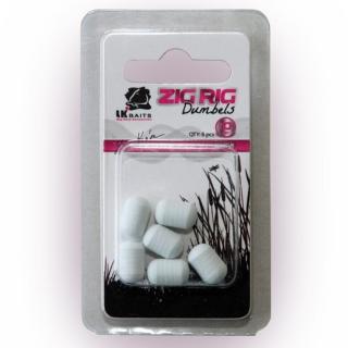 LK Baits ZIG RIG Dumbels Pop–Up 10 mm Varianta: White, Průměr: 10mm